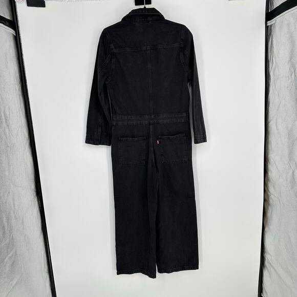 Levi’s Womens XS Denim Iconic Jumpsuit Standard Fit Black Cotton Western NWT - Picture 3 of 16